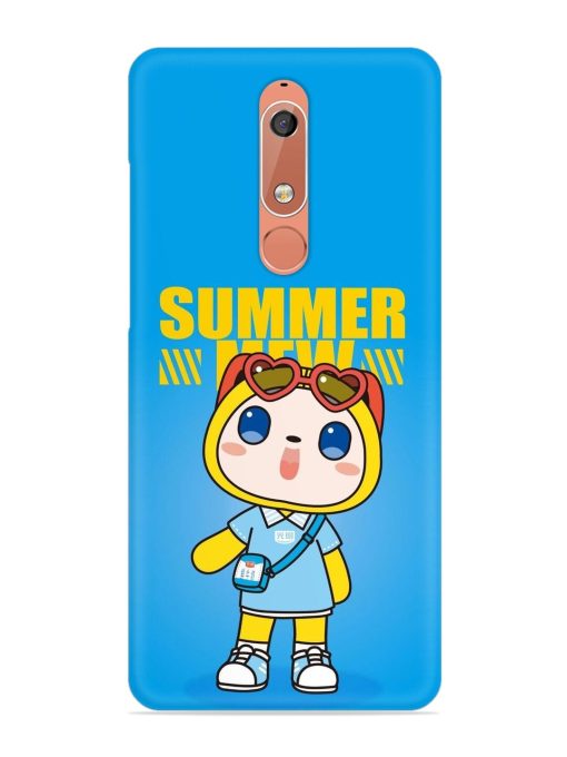 Summer Mew Cartoon Snap Case for Nokia 5.1 Zapvi