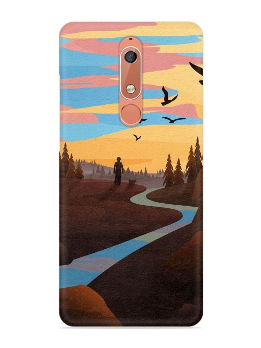 Natural Landscape Art Snap Case for Nokia 5.1 Zapvi