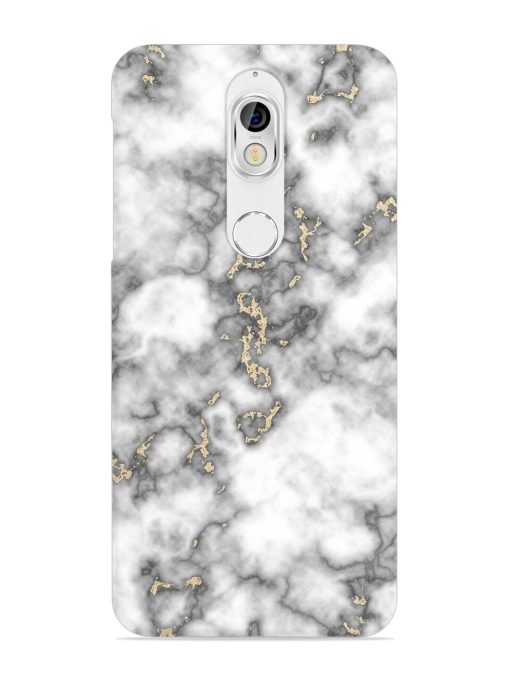 Gray And Gold Marble Snap Case for Nokia 7 Zapvi