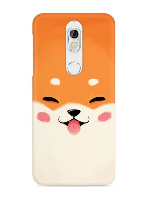 Cute Dog Face Vector Snap Case for Nokia 7 Zapvi