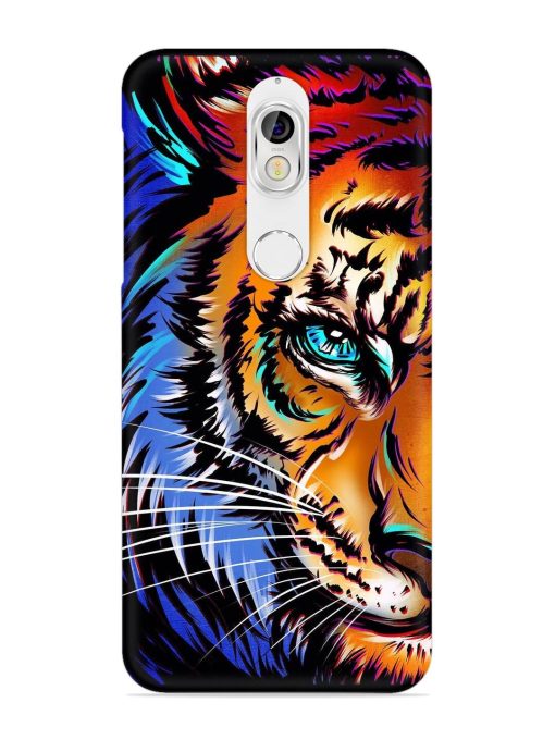 Colorful Lion Art Snap Case for Nokia 7