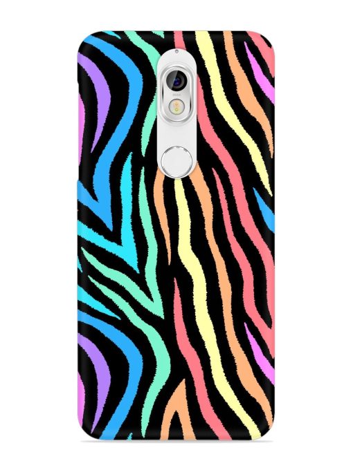 Colorful Abstract Zebra Snap Case for Nokia 7 Zapvi