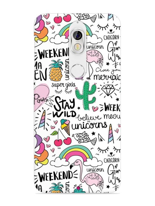 Unicorn Ice Cream Snap Case for Nokia 7 Zapvi