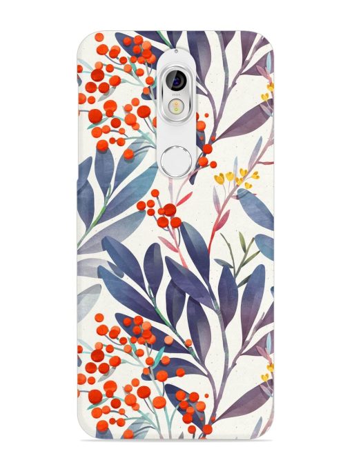 Seamless Floral Pattern Snap Case for Nokia 7