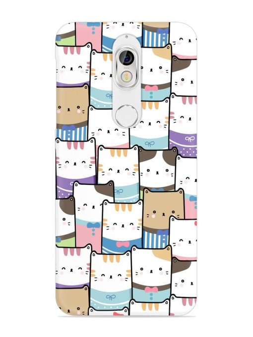 Cute Adorable Cat Snap Case for Nokia 7 Zapvi