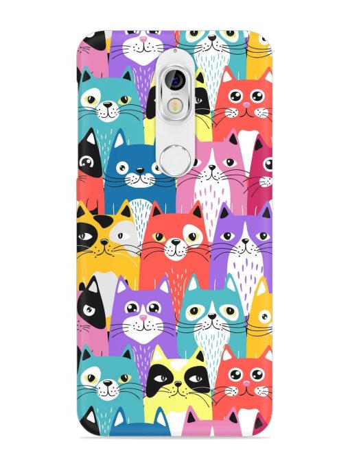 Funny Cartoon Cats Snap Case for Nokia 7