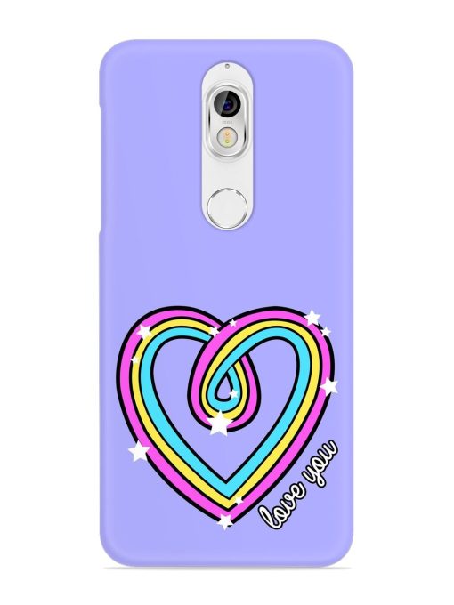 Colorful Rainbow Heart Snap Case for Nokia 7 Zapvi