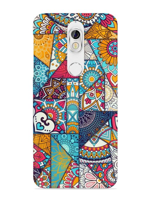 Patchwork Pattern Vintage Snap Case for Nokia 7 Zapvi