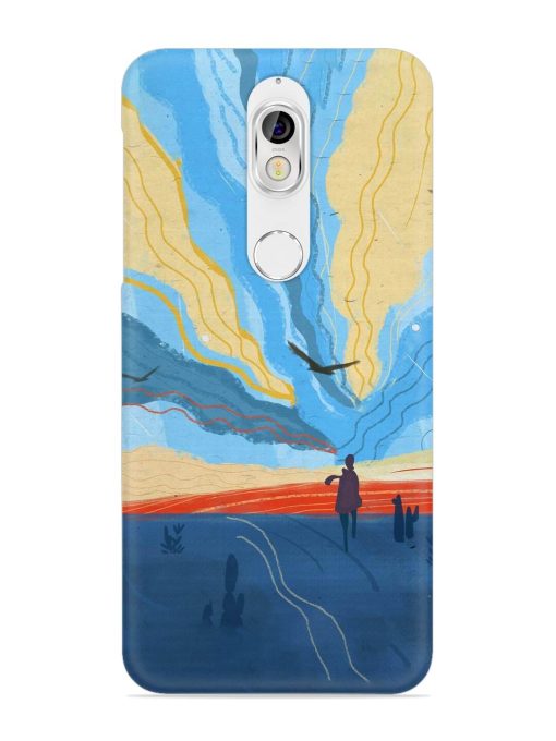 Minimal Abstract Landscape Snap Case for Nokia 7 Zapvi