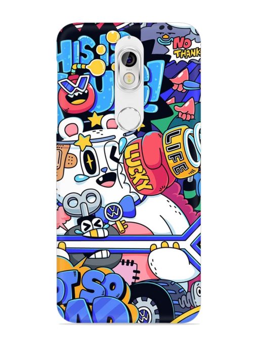 Universal Doodle Snap Case for Nokia 7 Zapvi