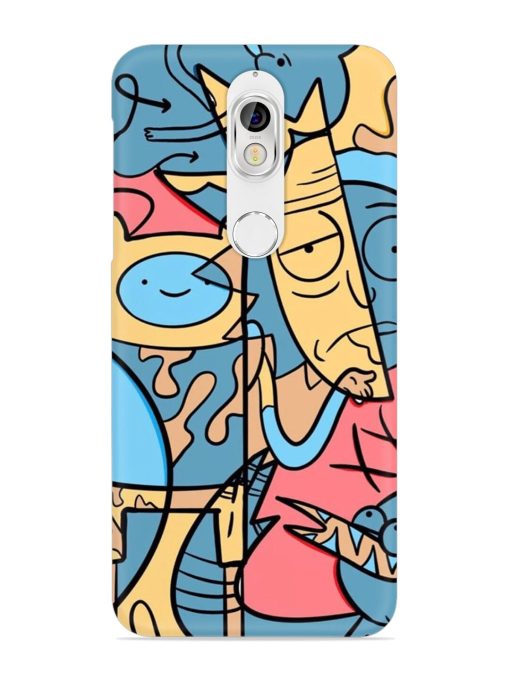 Silly Face Doodle Snap Case for Nokia 7 Zapvi