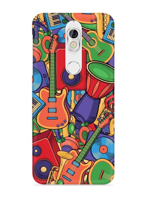 Colorful Music Art Snap Case for Nokia 7 Zapvi