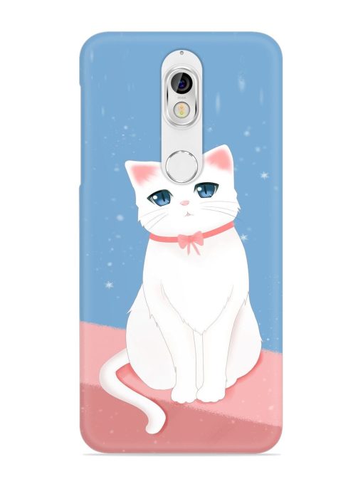 Cute White Cat Snap Case for Nokia 7