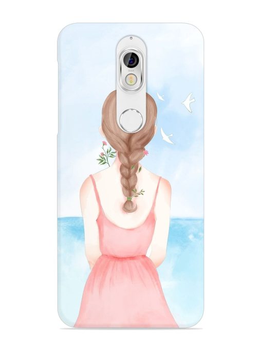 Watercolor Girl Vector Snap Case for Nokia 7