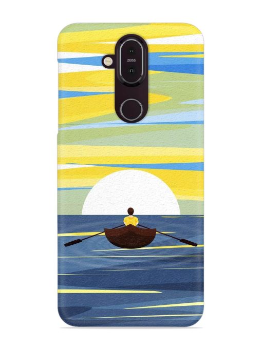 Rowing Person Ferry Paddle Snap Case for Nokia 7.1 Zapvi