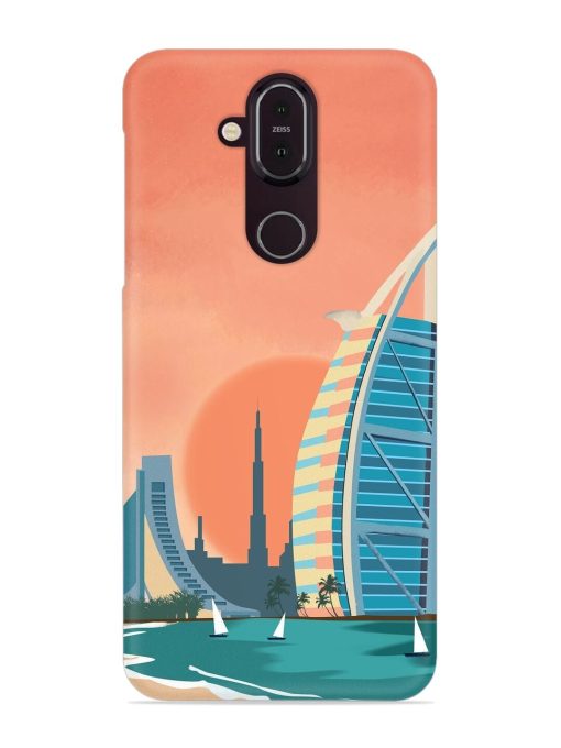 Dubai Architectural Scenery Snap Case for Nokia 7.1 Zapvi