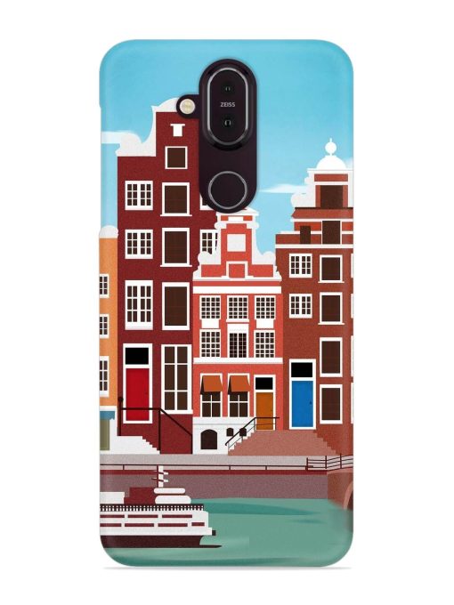 Scenery Architecture Amsterdam Landscape Snap Case for Nokia 7.1 Zapvi