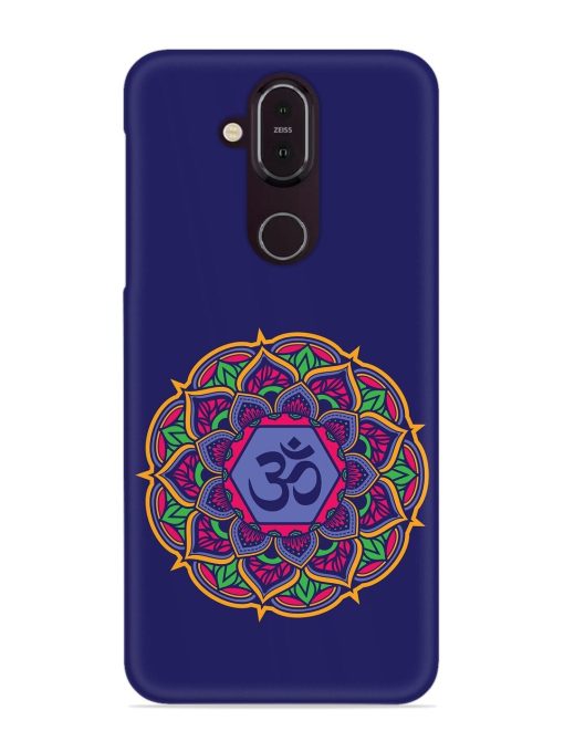 Om Mandala Art Blue Snap Case for Nokia 7.1