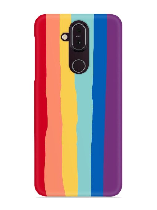 Rainbow Genuine Liquid Snap Case for Nokia 7.1 Zapvi