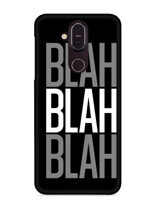 Blah Blah Blah Wallpaper Snap Case for Nokia 7.1 Zapvi