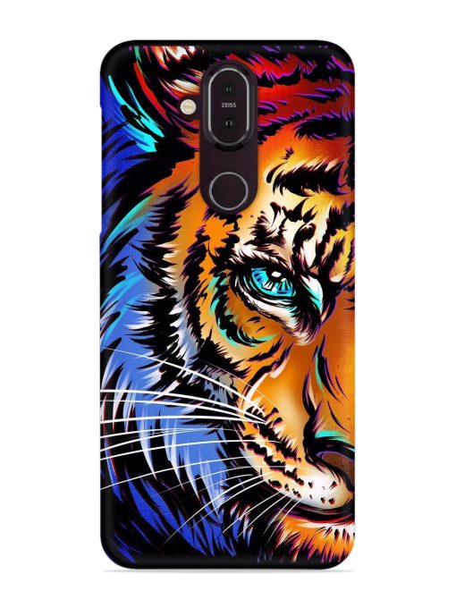 Colorful Lion Art Snap Case for Nokia 7.1 Zapvi