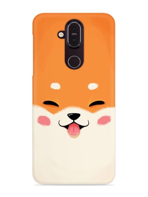 Happy Cat Art Snap Case for Nokia 7.1 Zapvi