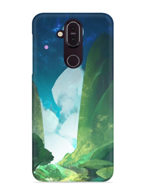 Abstract Art Of Nature Snap Case for Nokia 7.1 Zapvi