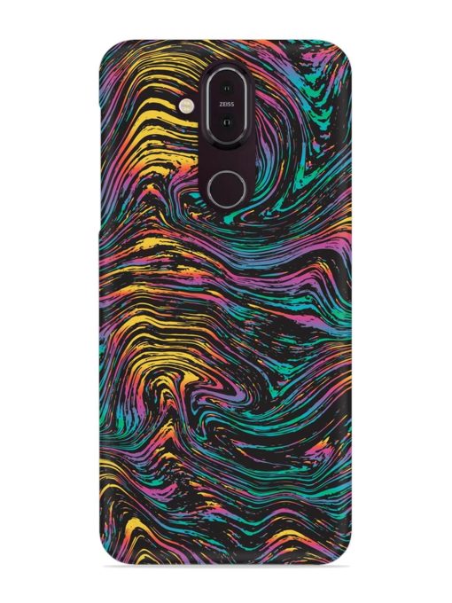 Abstract Liquid Colors Snap Case for Nokia 7.1 Zapvi