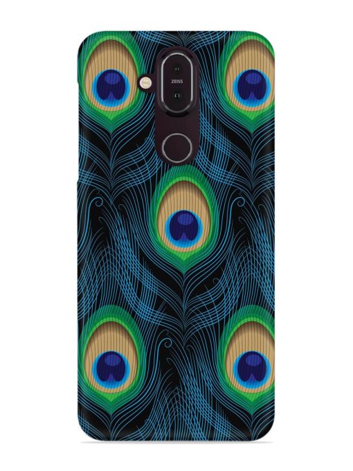 Seamless Pattern Peacock Snap Case for Nokia 7.1