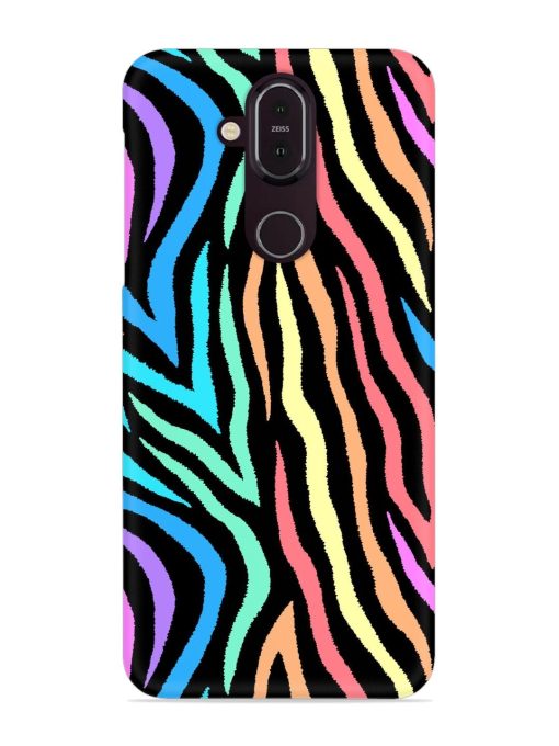 Colorful Abstract Zebra Snap Case for Nokia 7.1