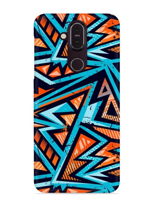 Abstract Seamless Grunge Snap Case for Nokia 7.1 Zapvi