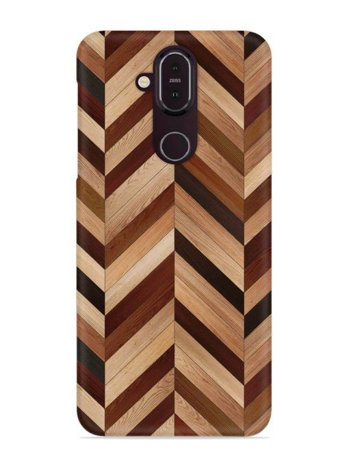 Seamless Wood Parquet Snap Case for Nokia 7.1