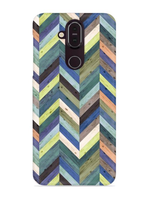 Chevron Random Color Snap Case for Nokia 7.1 Zapvi