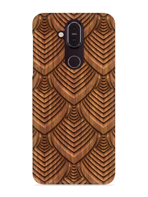 Carved Pattern On Snap Case for Nokia 7.1 Zapvi