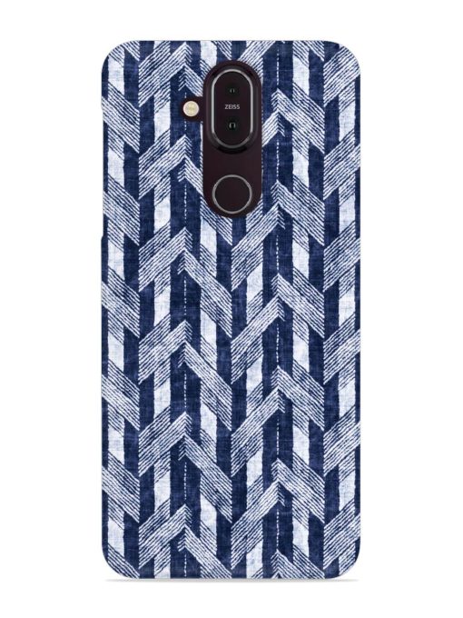 Abstract Herringbone Motif Snap Case for Nokia 7.1 Zapvi