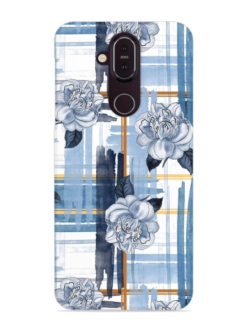 Watercolor Pattern Rose Snap Case for Nokia 7.1 Zapvi