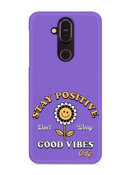 Retro Positive Flower Snap Case for Nokia 7.1 Zapvi