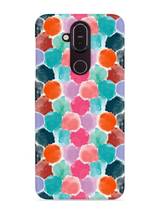 Colorful Seamless Pattern Snap Case for Nokia 7.1