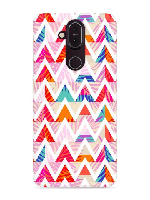 Abstract Triangle Background Snap Case for Nokia 7.1 Zapvi