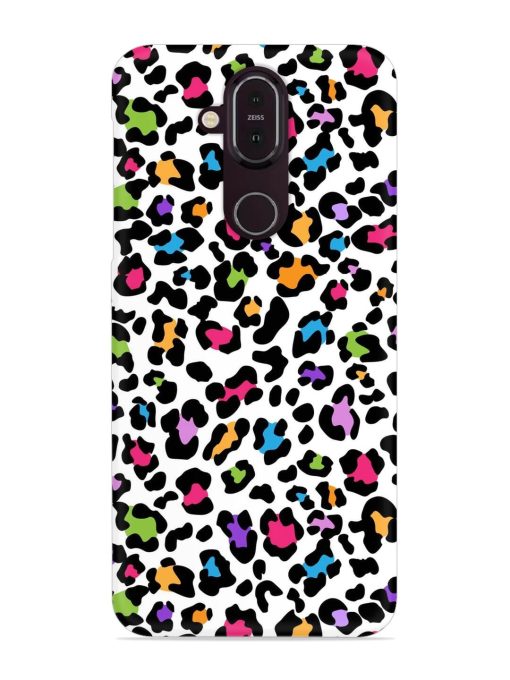 Seamless Leopard Pattern Snap Case for Nokia 7.1