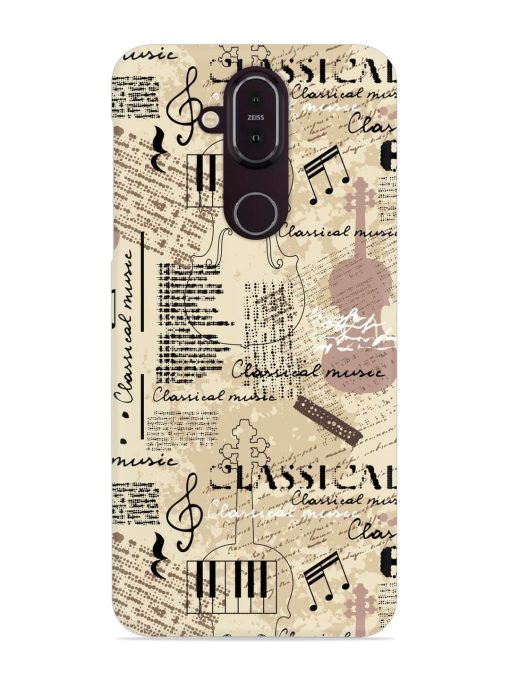 Classical Music Lpattern Snap Case for Nokia 7.1