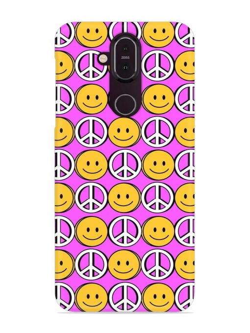 Smiley Face Peace Snap Case for Nokia 7.1