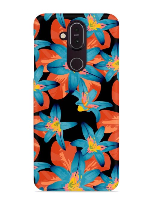 Philippine Flowers Seamless Snap Case for Nokia 7.1 Zapvi