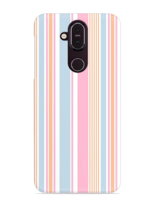 Stripe Seamless Pattern Snap Case for Nokia 7.1