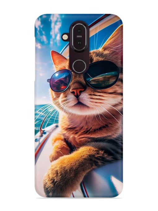 Cat In Style Snap Case for Nokia 7.1 Zapvi