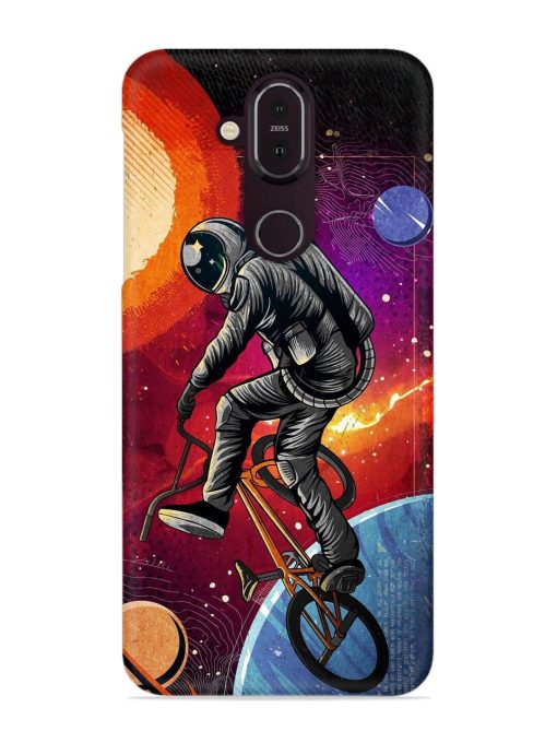 Super Eclipse Bmx Bike Snap Case for Nokia 7.1 Zapvi