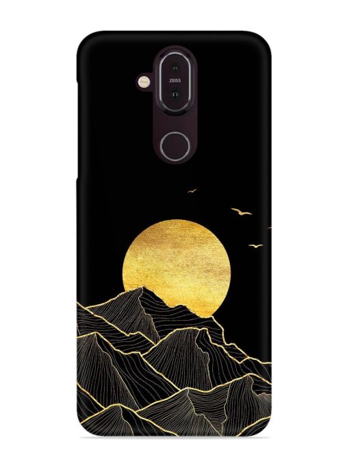 Golden Sunrise Snap Case for Nokia 7.1 Zapvi