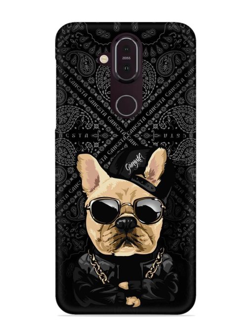 Gangsta Cool Sunglasses Dog Snap Case for Nokia 7.1 Zapvi