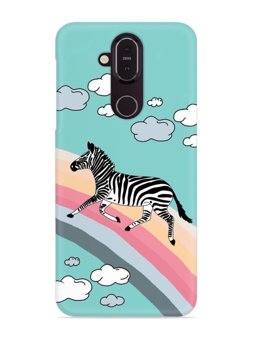 Running Zebra Snap Case for Nokia 7.1 Zapvi