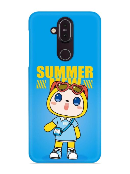 Summer Mew Cartoon Snap Case for Nokia 7.1 Zapvi